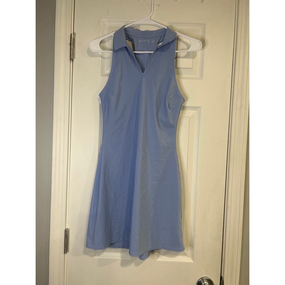 Abercrombie & Fitch Tracker Polo Athletic Dress Light Blue Size XS EUC